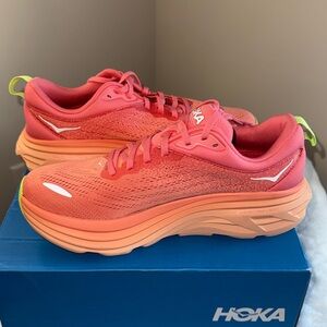 HOKA Womens Bondi 8 Coral Papaya

New- Never Worn